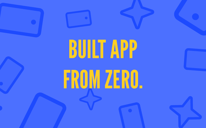 New app built from scratch — project preview
